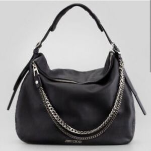 Jimmy Choo biker chain hobo shoulder bag
